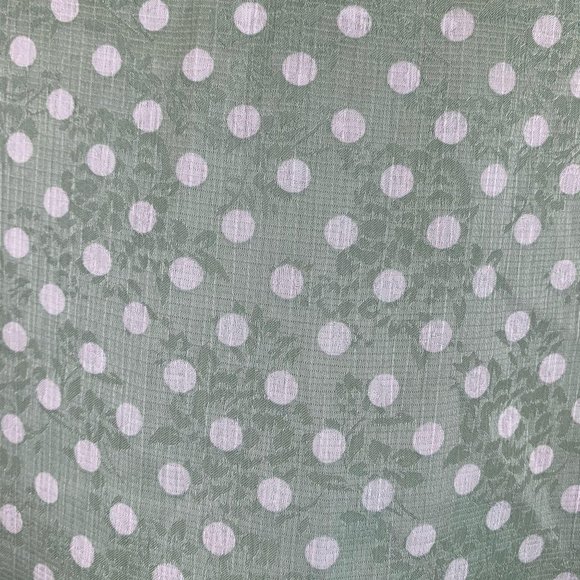 ZARA Mint Green Polka Dot Jacquard Top Sz S - Picture 7 of 8